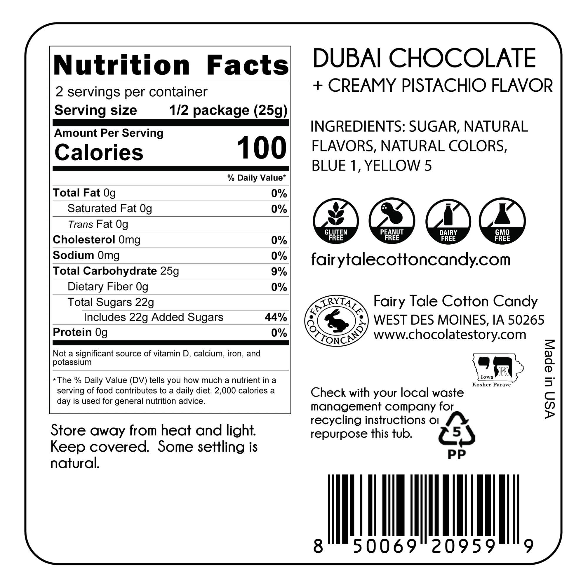 Dubai Chocolate Cotton Candy - Image 3