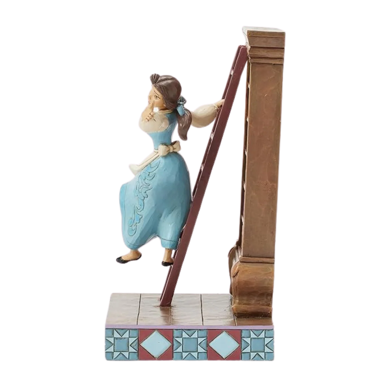 Enesco Disney Traditions by Jim Shore Beauty and The Beast Belle with Bookshelf Figurine - Image 3