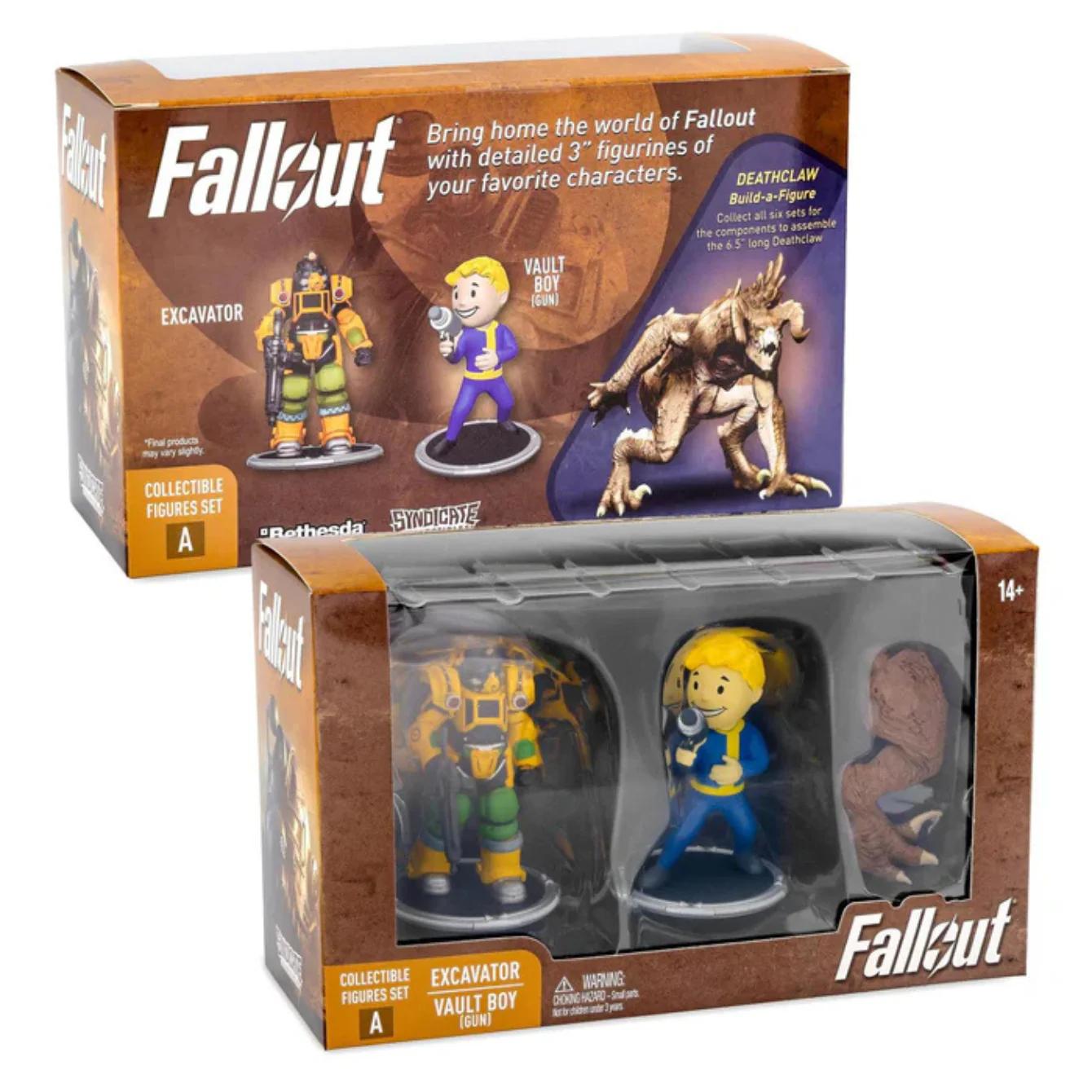 Fallout Excavator and Vault Boy (Gun) Mini Figure Set (Build-a-Figure Deathclaw) - Image 2