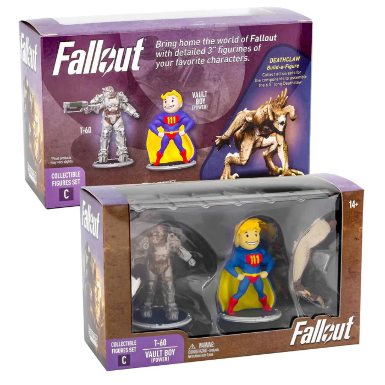 Fallout T-60 and Vault Boy (power) Mini Figure Set (Build A Figure Deathclaw) - Image 2
