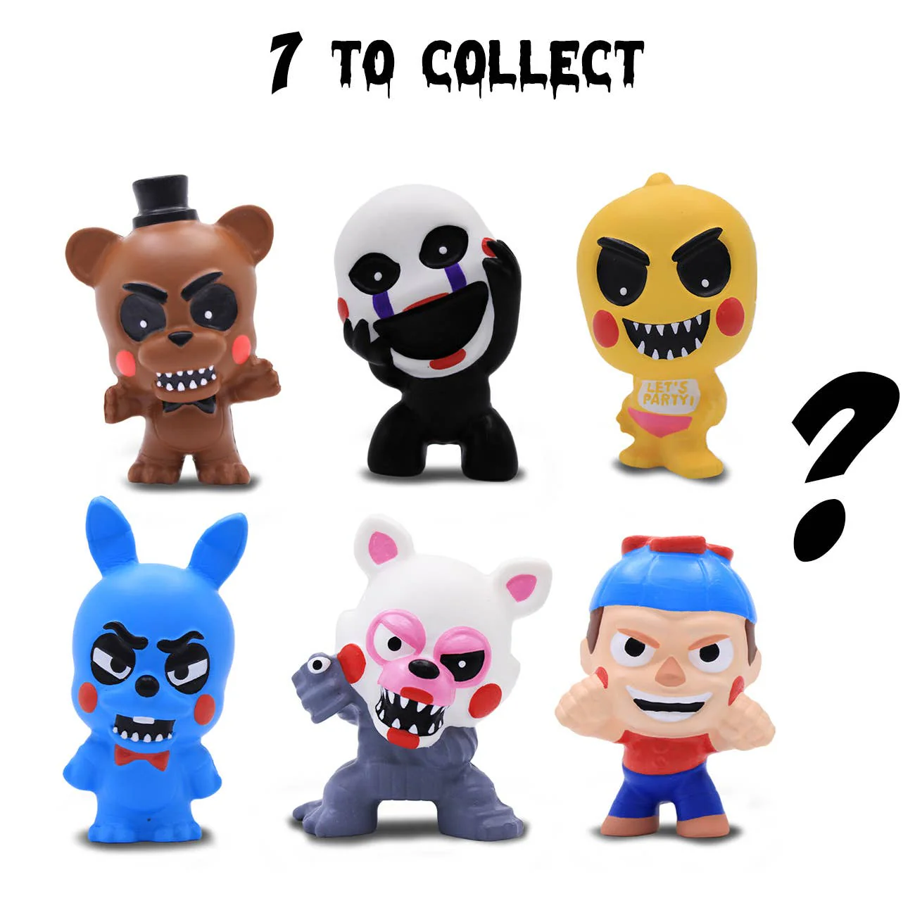 FNAF 3.5" SquishMe Scented Figure Mystery Packs in Display - Image 2