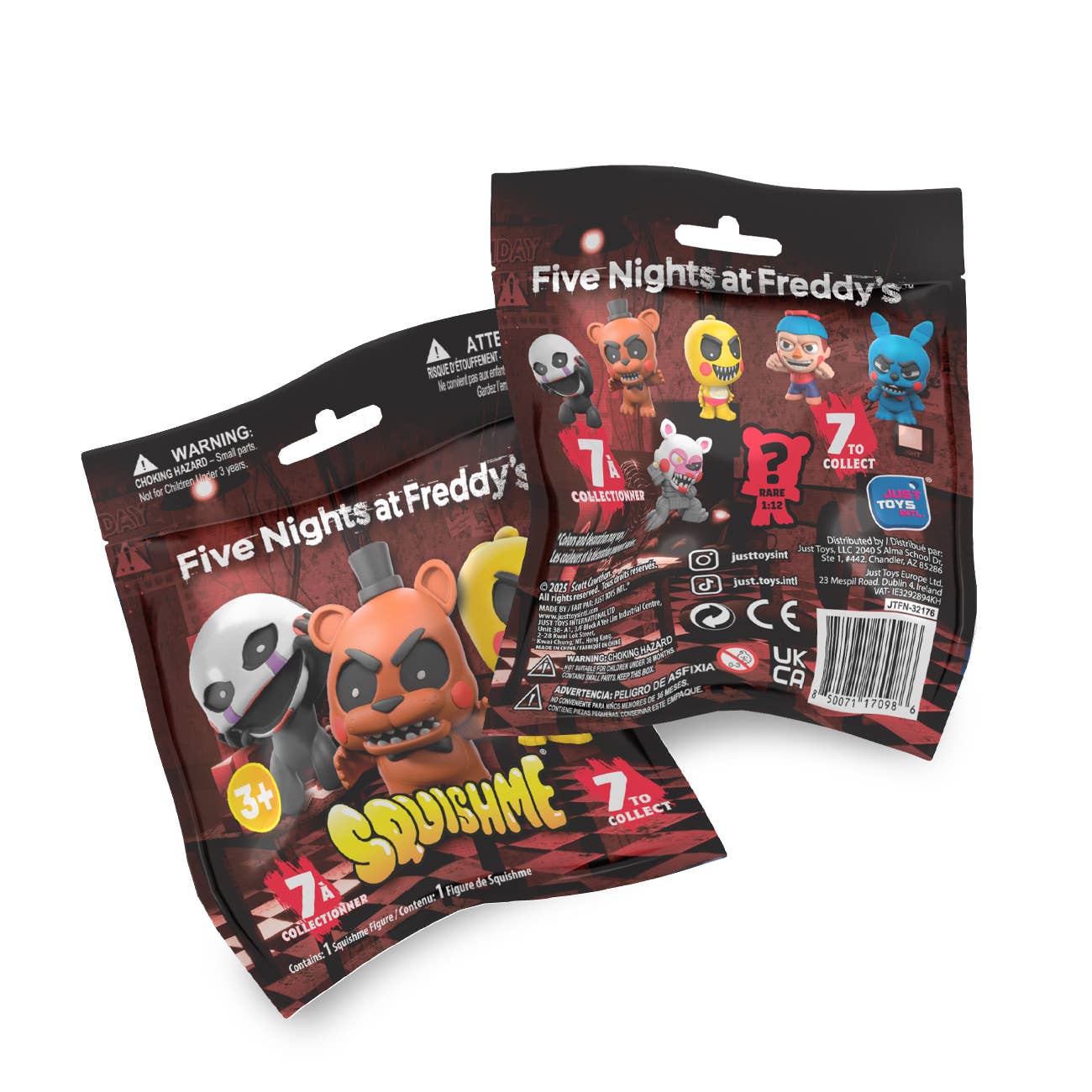 FNAF 3.5" SquishMe Scented Figure Mystery Packs in Display - Image 3