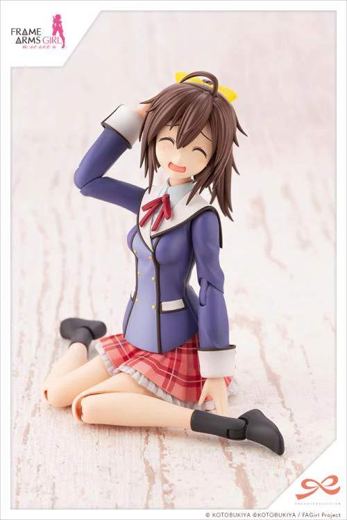 Frame Arms Girl Sousai Shoujo Teien Ao Gennai Wakaba Girls’ High School Winter Clothes Model Kit - Image 3
