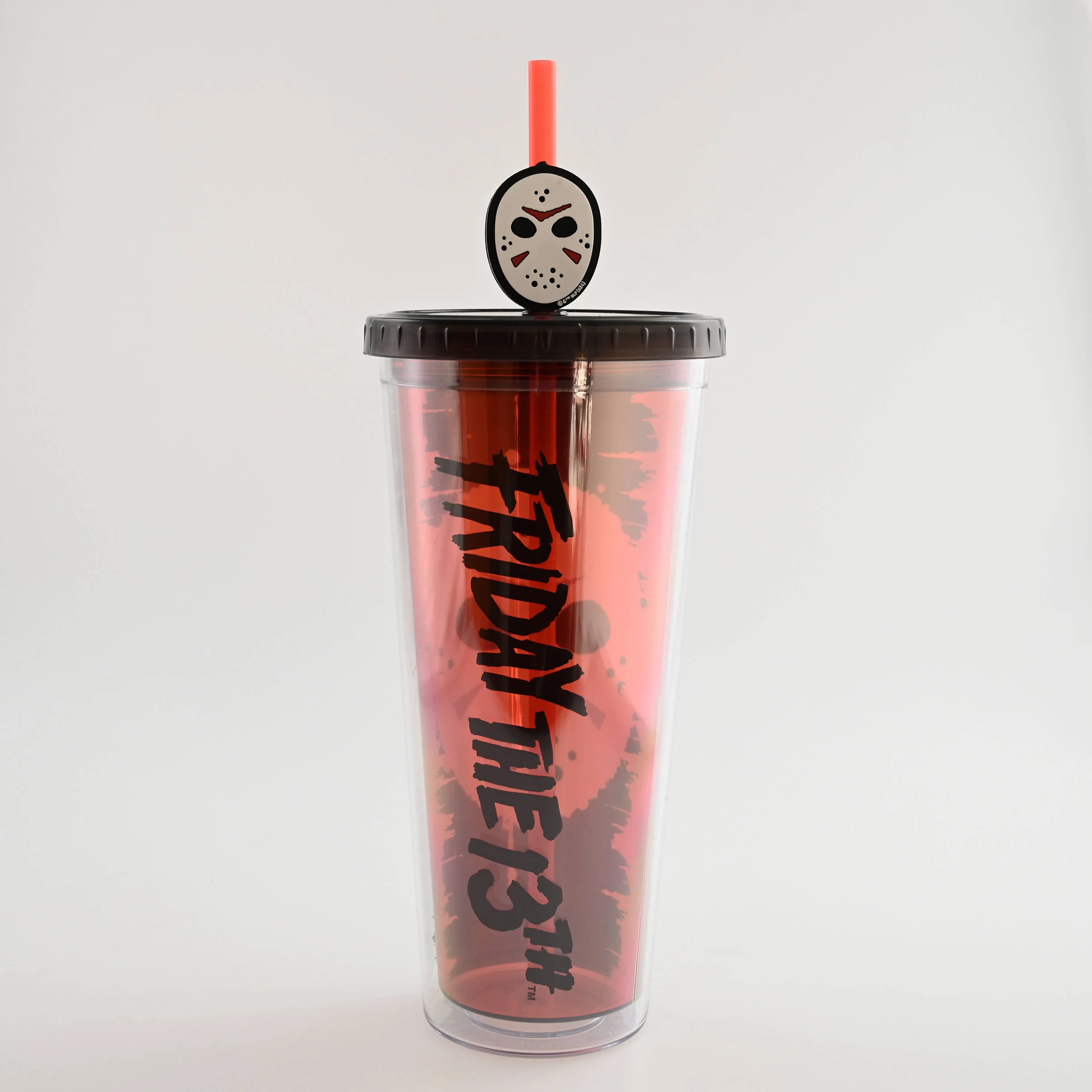 Friday the 13th SPLATTER MASK  24oz Plastic Cold Cup - Image 5