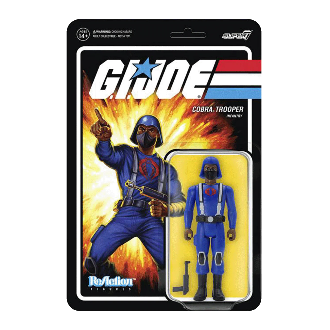 G.I. Joe ReAction Cobra Trooper (H-Back Brown) Figure - Image 3