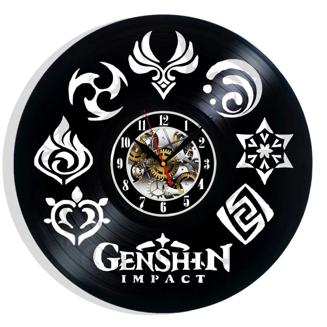 Genshin Impact Vinyl Wall Clock