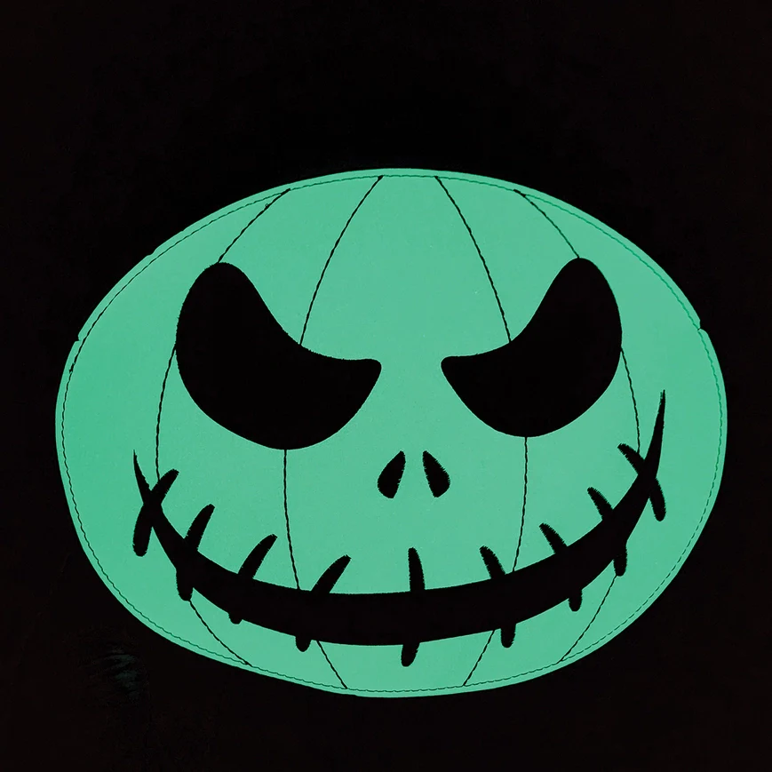 Glow in the Dark White Jack O Lantern Shoulder Bag - Image 2