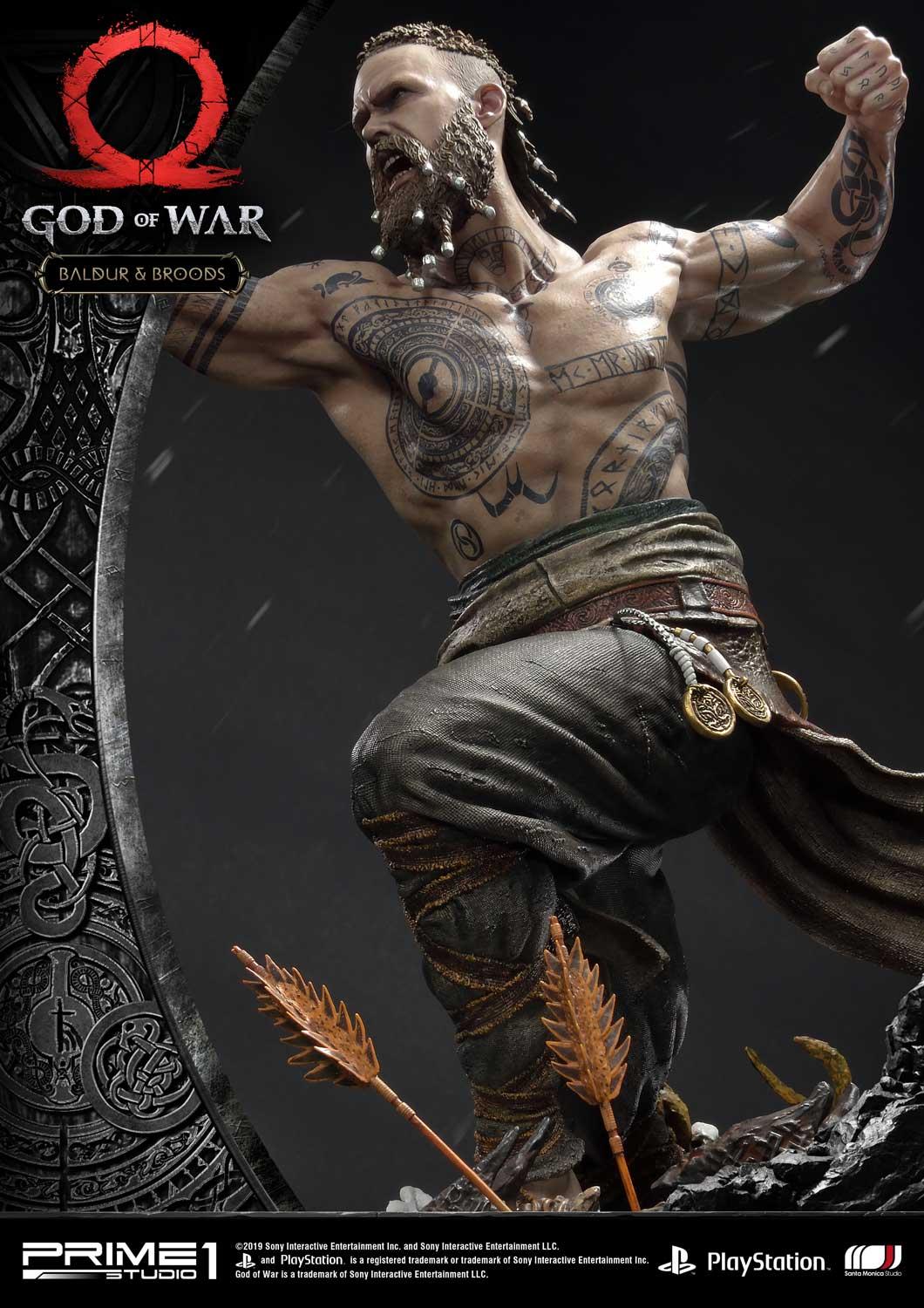 PRE-ORDER God of War Baldur & Broods Statue - Image 15