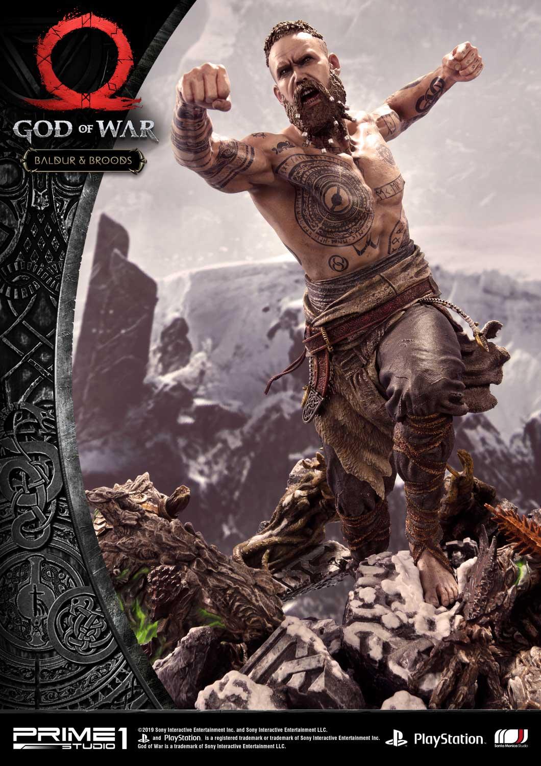PRE-ORDER God of War Baldur & Broods Statue - Image 18