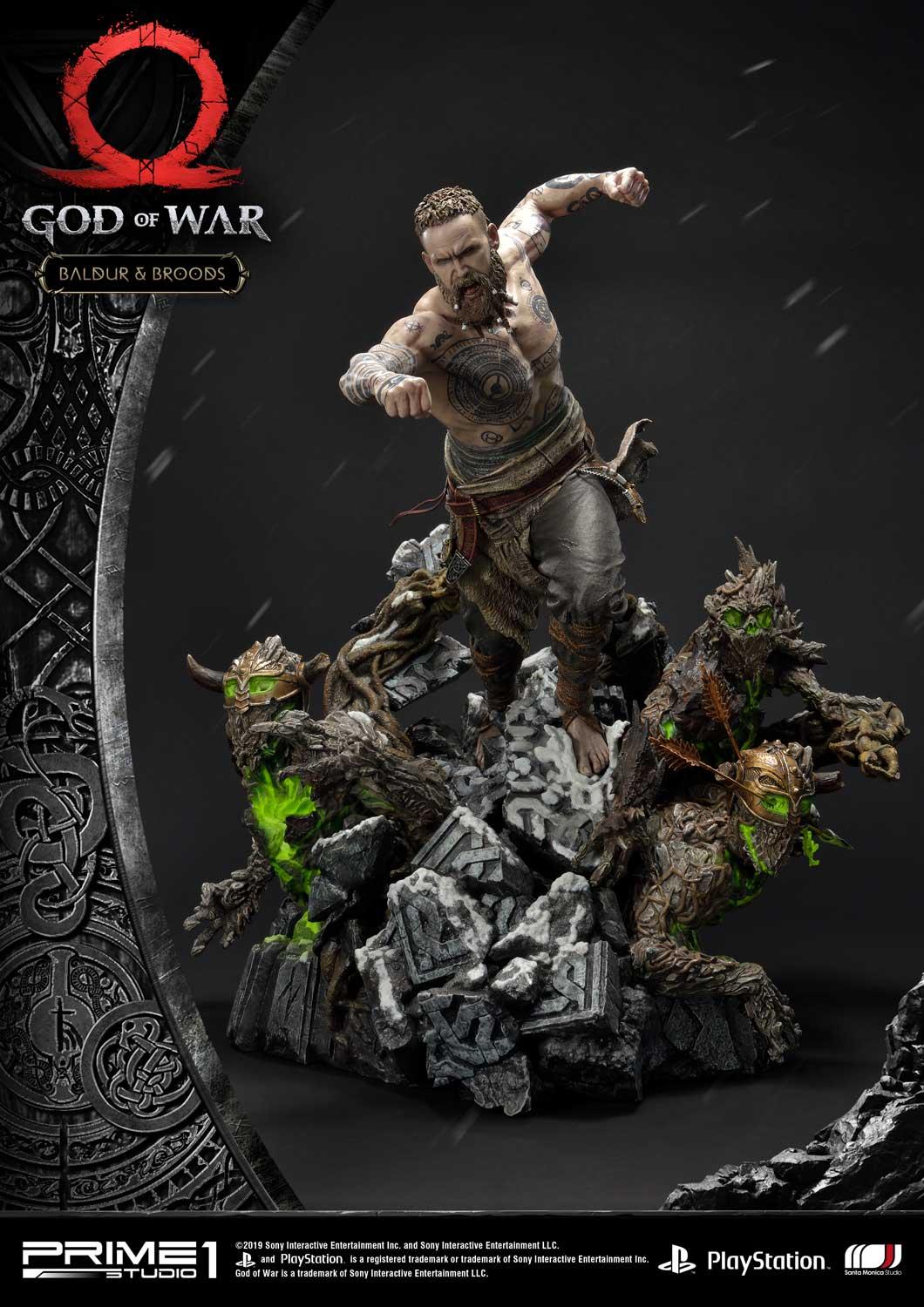 PRE-ORDER God of War Baldur & Broods Statue - Image 2