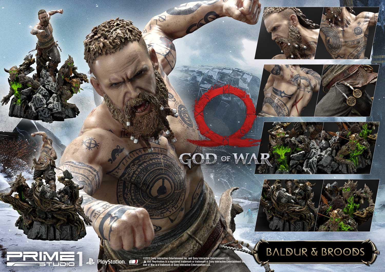 PRE-ORDER God of War Baldur & Broods Statue - Image 8