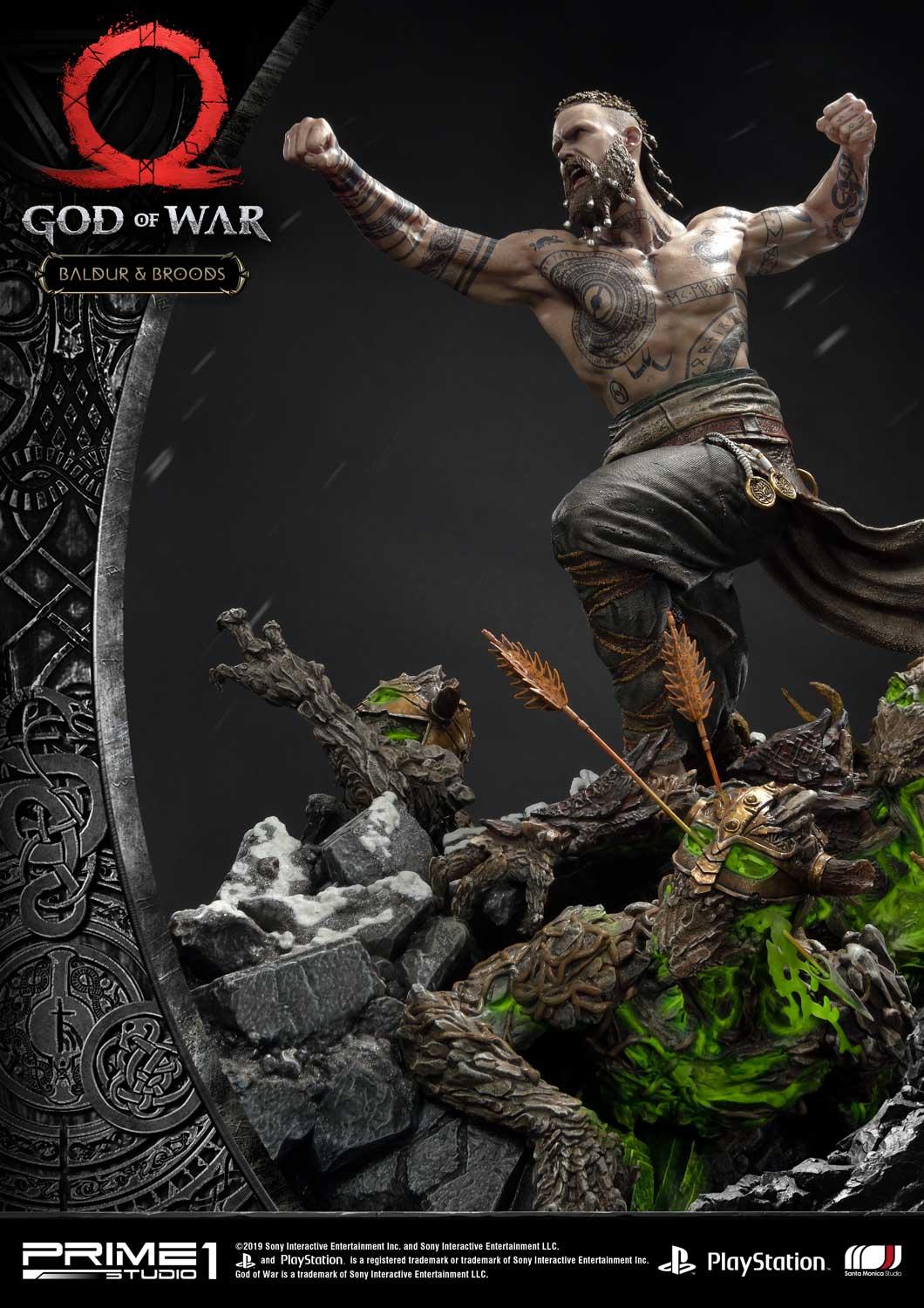 PRE-ORDER God of War Baldur & Broods Statue - Image 9