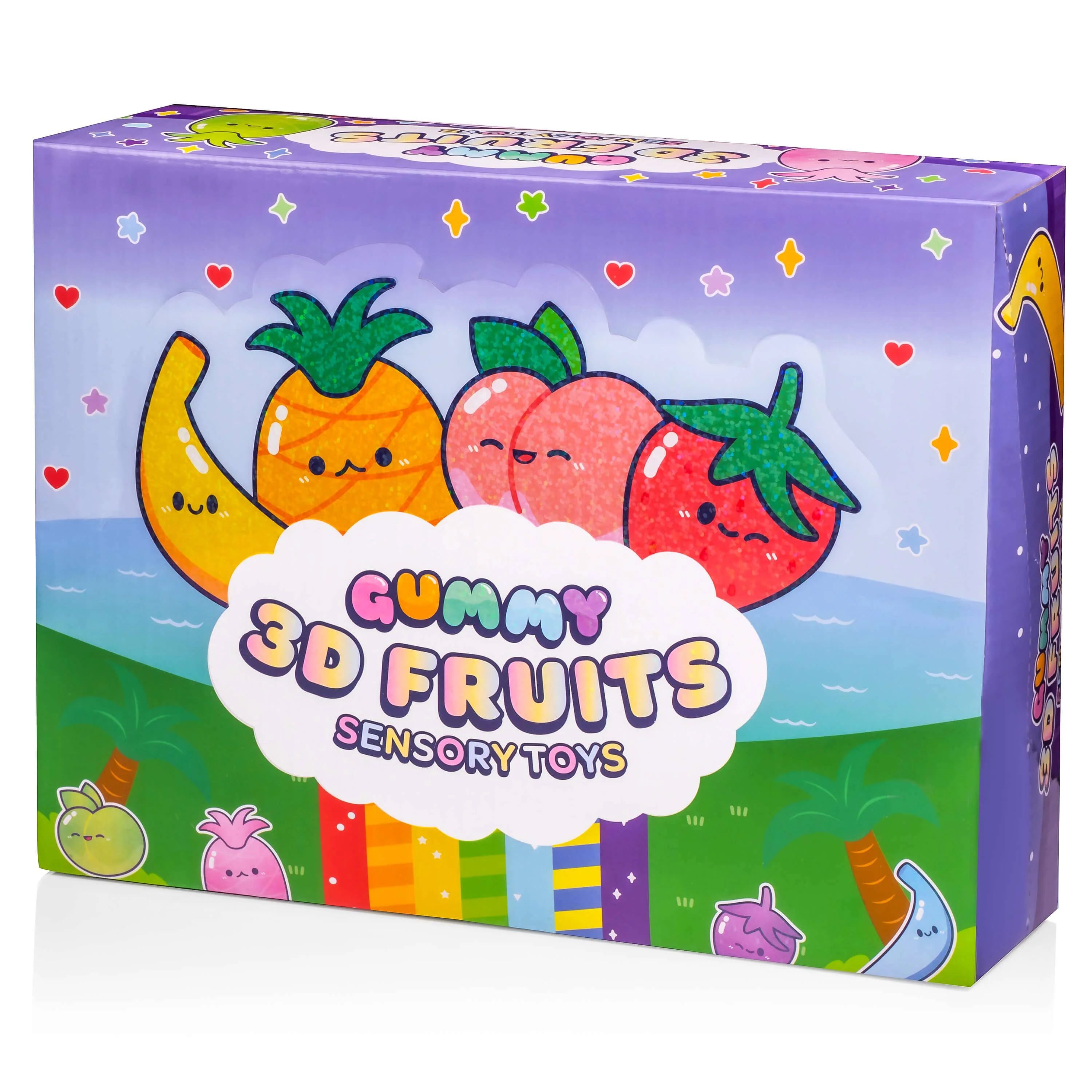 Grape Gummy 3D Fruits Sensory Squishy Toy - Image 4