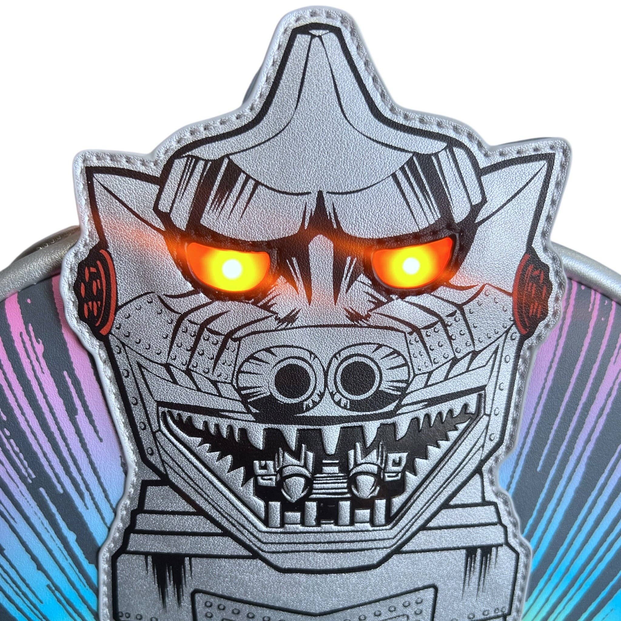 Grotto Treasures Exclusive - Loungefly Toho Godzilla Mechagodzilla Metallic Light-Up Full-Size Backpack - Image 3