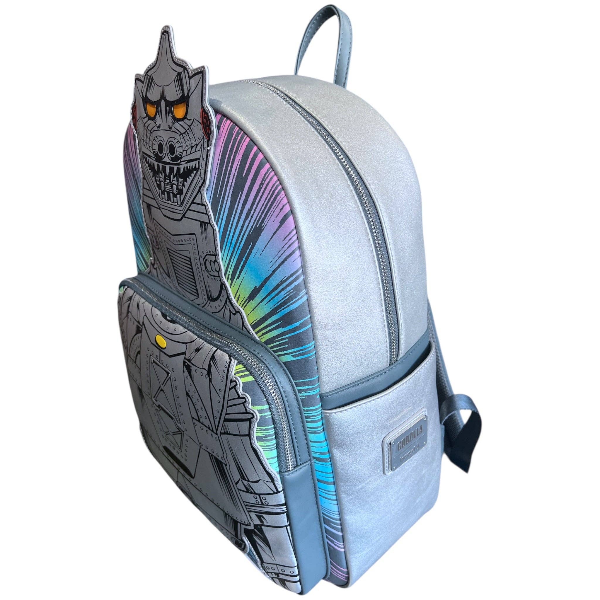 Grotto Treasures Exclusive - Loungefly Toho Godzilla Mechagodzilla Metallic Light-Up Full-Size Backpack - Image 4