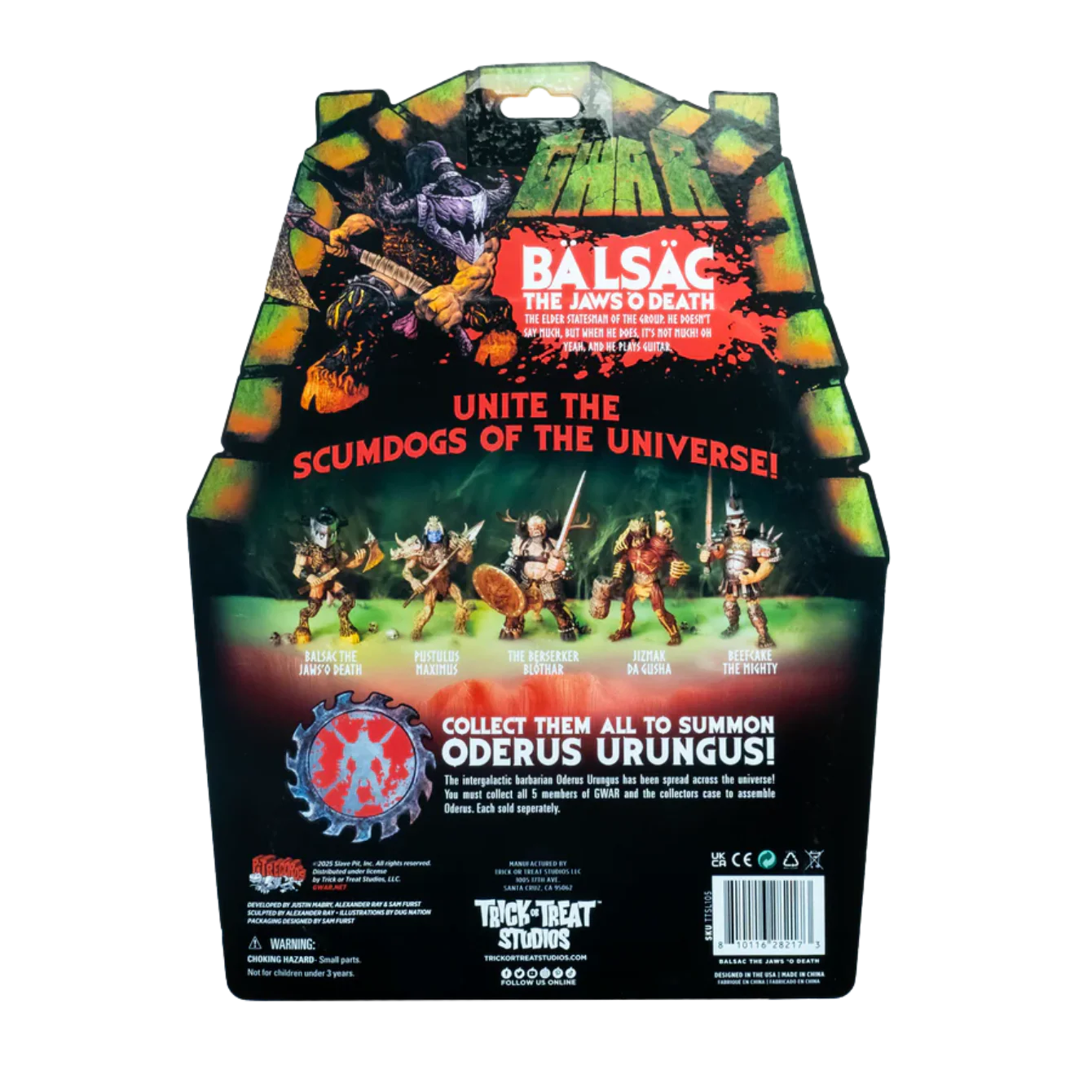 GWAR - Balsac the Jaws 'O Death - 5" Action Figure - Image 2