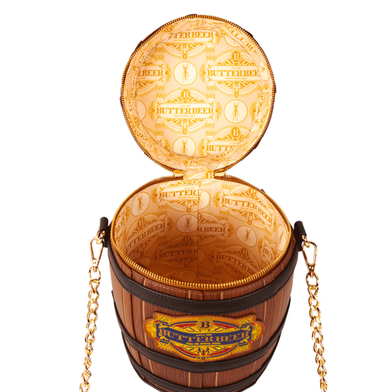 Loungefly Harry Potter Butterbeer Barrel Scented Figural Crossbody Bag - Image 3