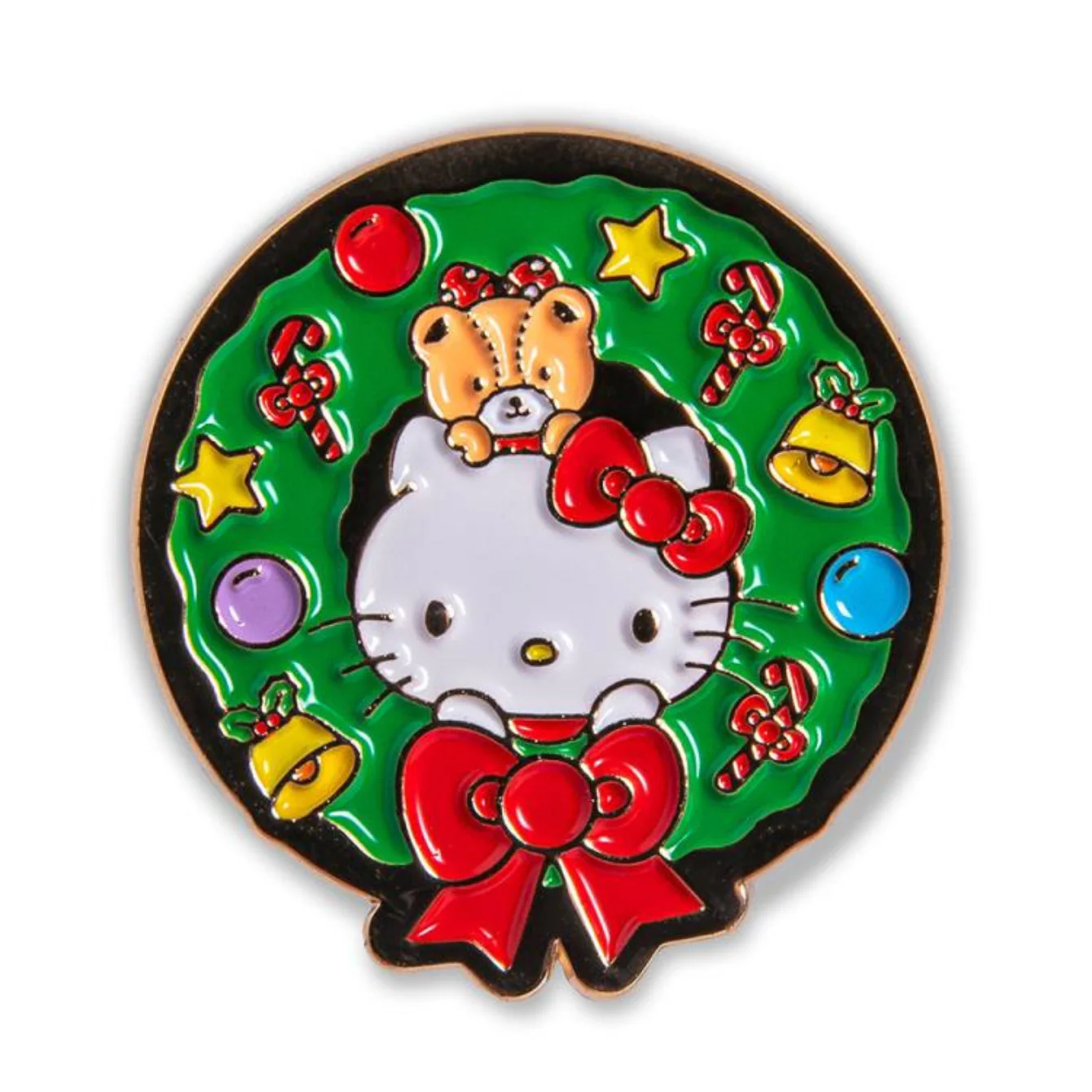 Hello Kitty Happy Holidays 1.5" Enamel Pin Set - Image 4