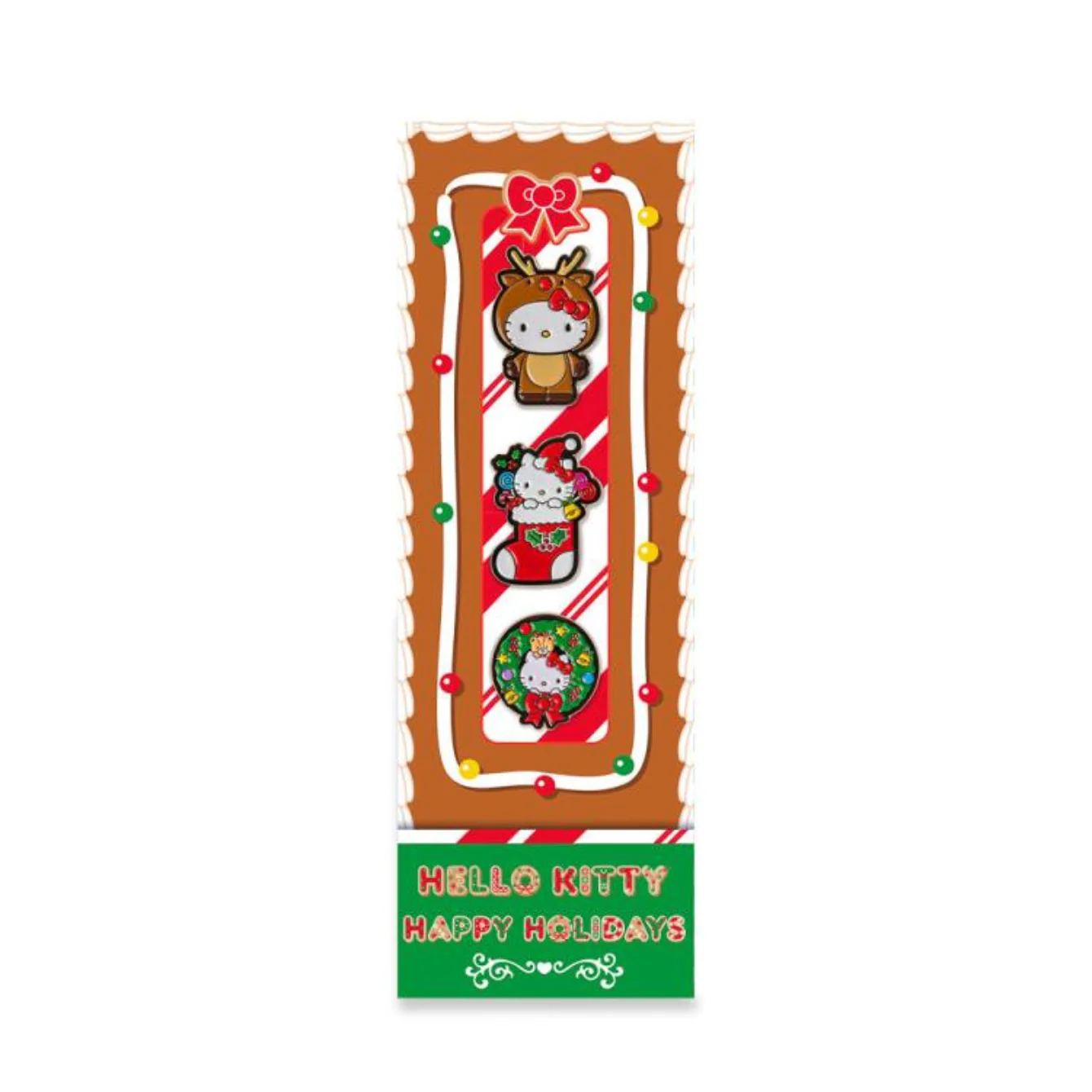 Hello Kitty Happy Holidays 1.5" Enamel Pin Set - Image 5