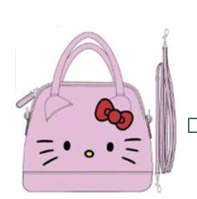 HELLO KITTY PINK PU PURSE W/LONG STRAP - Image 5