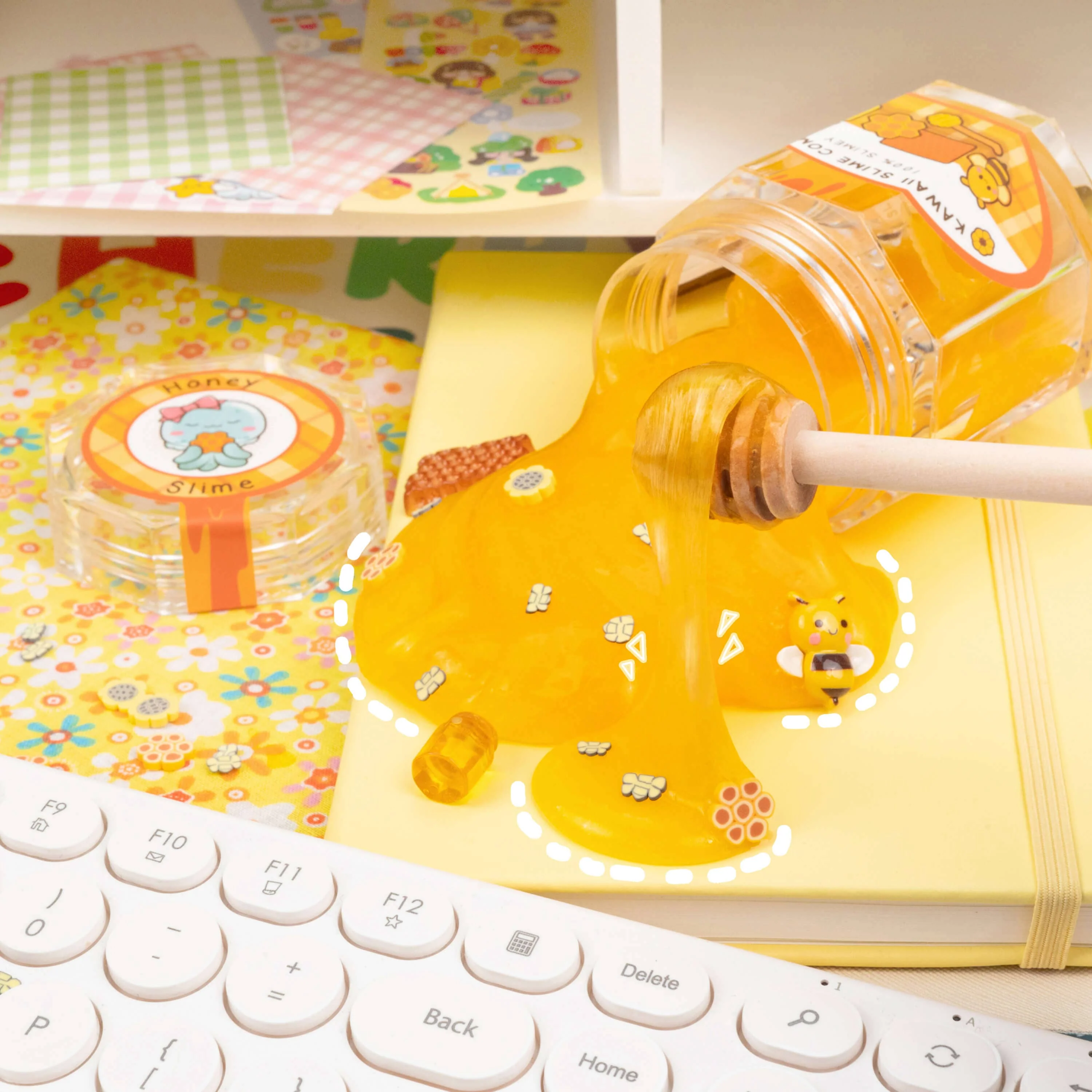 Homemade Honey Slime Jar - Image 3