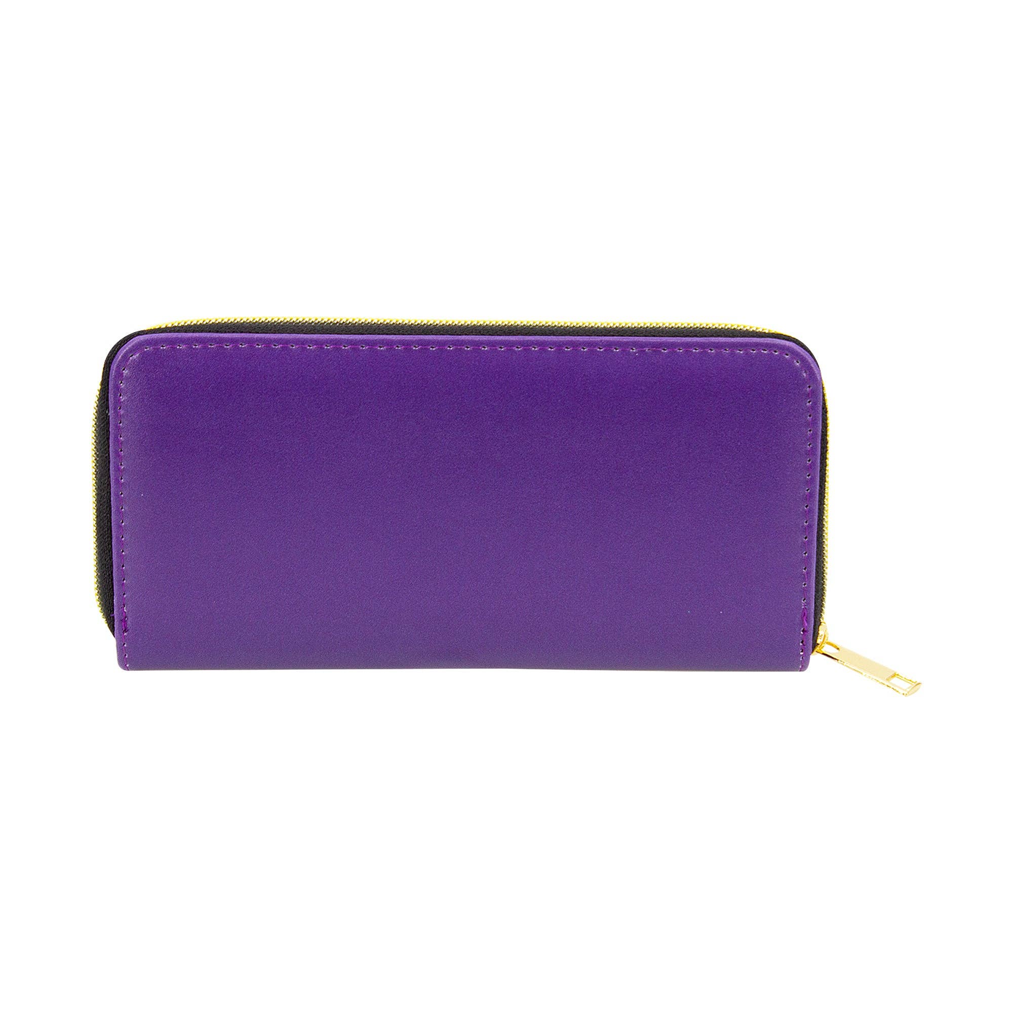 Jack And Sally Star Crossed Lovers Tarot Zip Around Wallet, Purple - Image 6