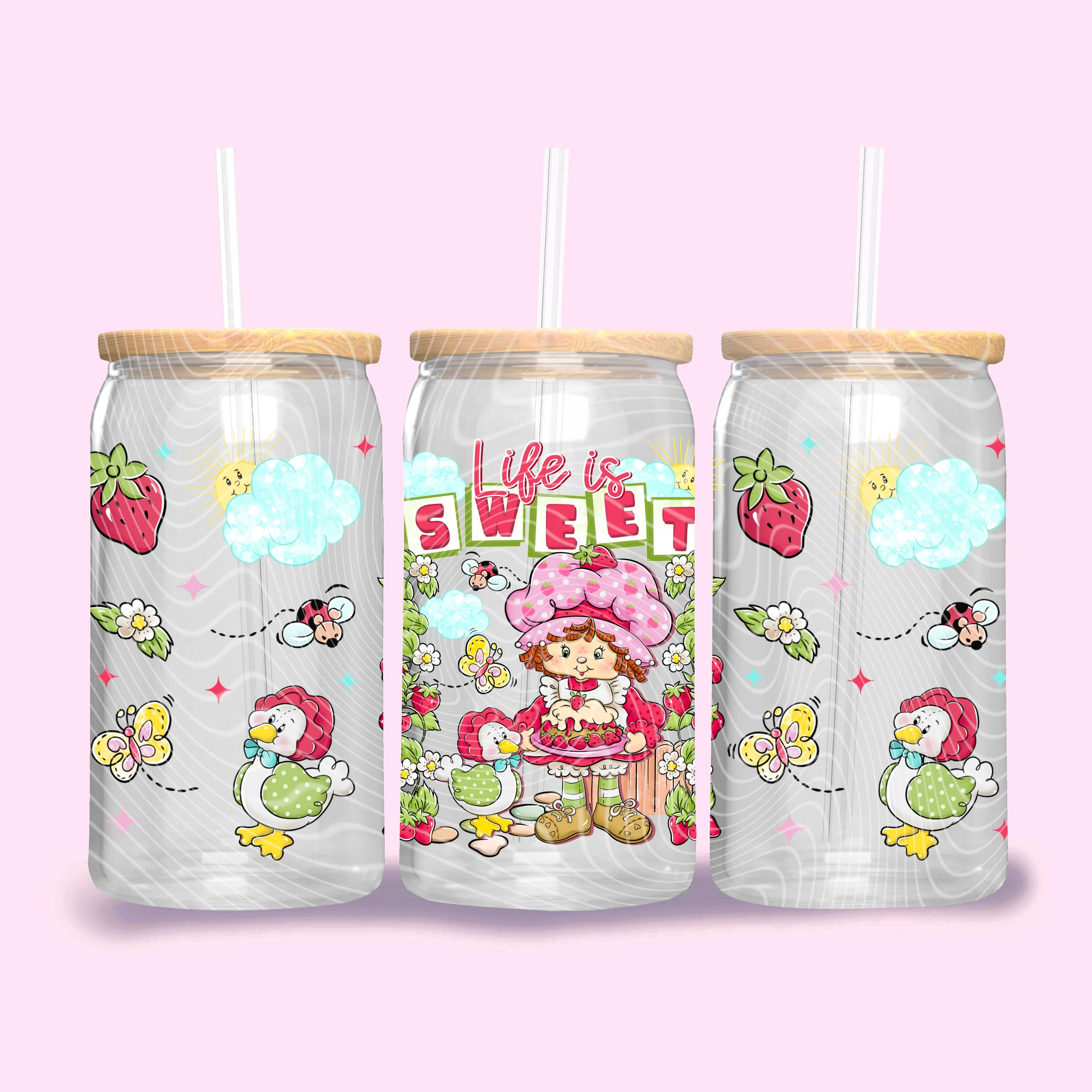 Life is Sweet Variations Glass Tumbler - 16oz - Image 2