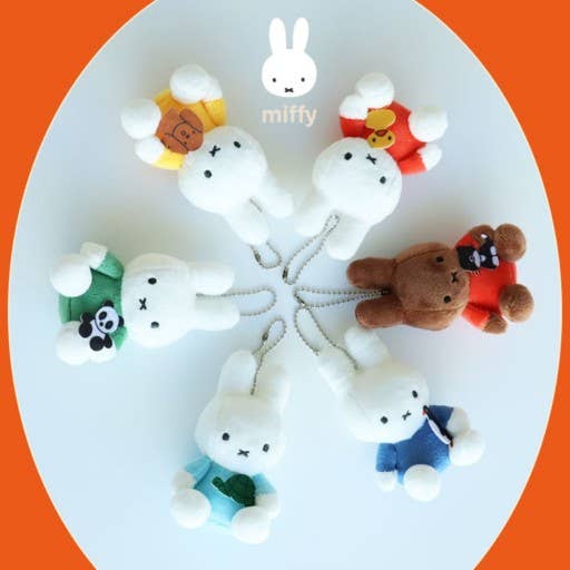 Limited Miffy Plush with lovely animal  Keychain Bag Charm - Image 2