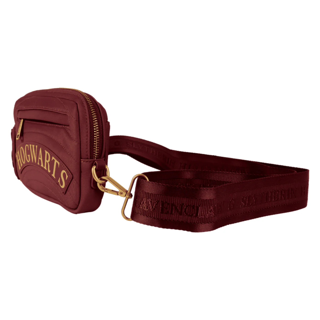 Loungefly Harry Potter Hogwarts House Canvas Sling Crossbody Bag with Coin Bag - Image 3