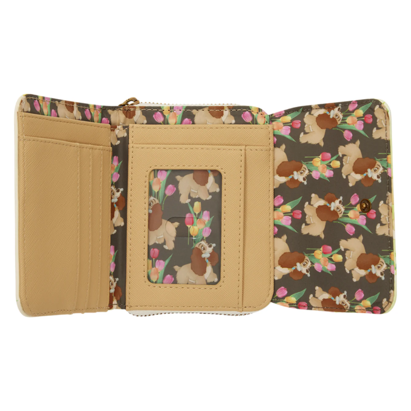 Loungefly Lady and the Tramp Pastel Tulip Trifold Wallet - Image 4