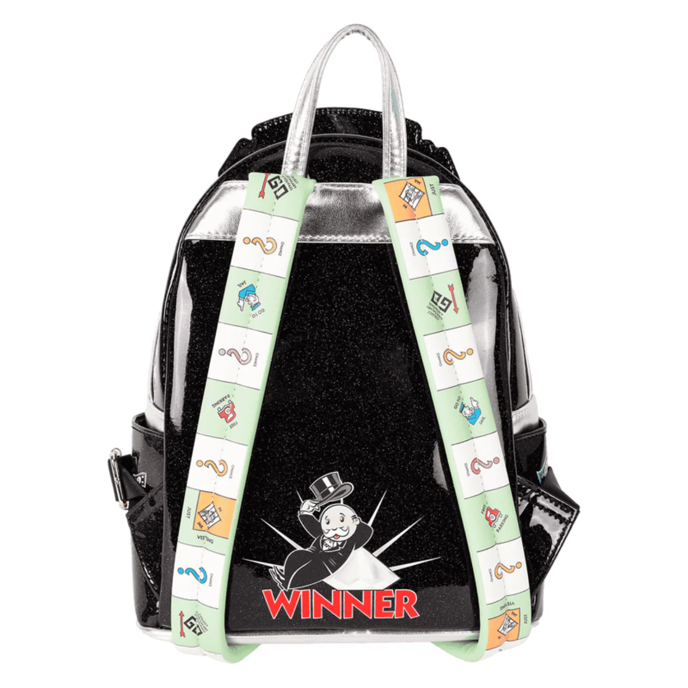 Loungefly Monopoly 90th Anniversary Pennybags Glitter Cosplay Mini Backpack - Image 2