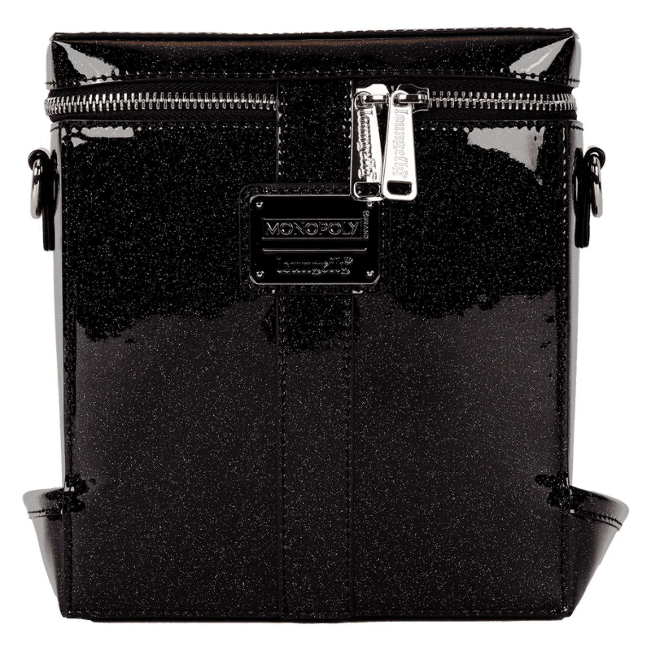 Loungefly Monopoly 90th Anniversary Top Hat Glitter Figural Crossbody Bag - Image 3