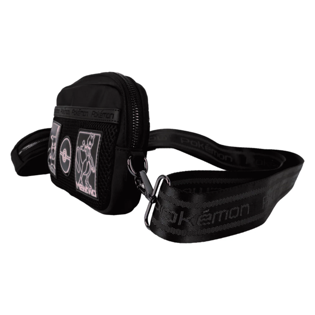 Loungefly Pokémon Pikachu & Mewtwo Glow Nylon Sling Crossbody Bag with Coin Bag - Image 2