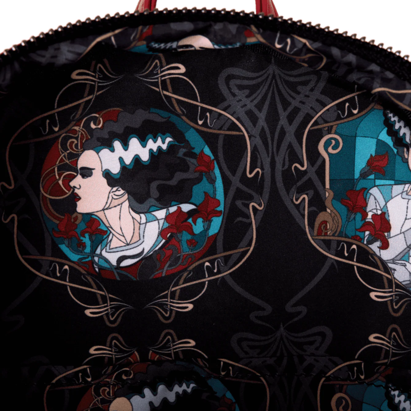 Loungefly Universal Monsters The Bride Of Frankenstein Stained Glass Mini Backpack - Image 3