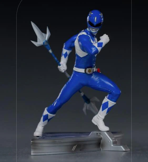 Mighty Morphin Power Rangers Battle Diorama Series Blue Ranger 1/10 Scale Limited Edition Statue - Image 2
