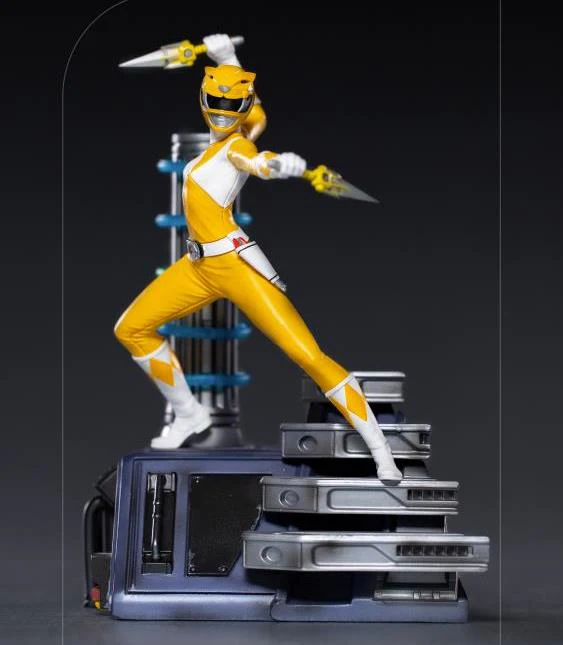 Mighty Morphin Power Rangers Battle Diorama Series Yellow Ranger 1/10 Scale Limited Edition Statue - Image 2