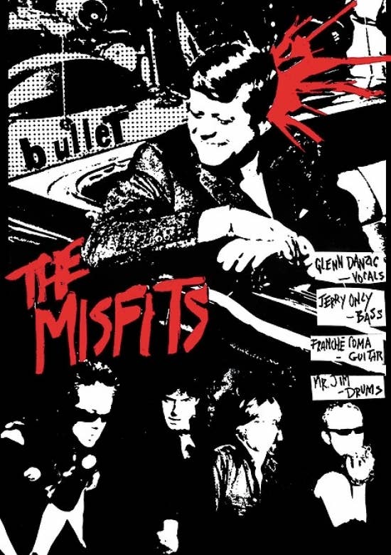 Misfits Bullet [EU] Punk Rock Band Music Black & White - Image 2