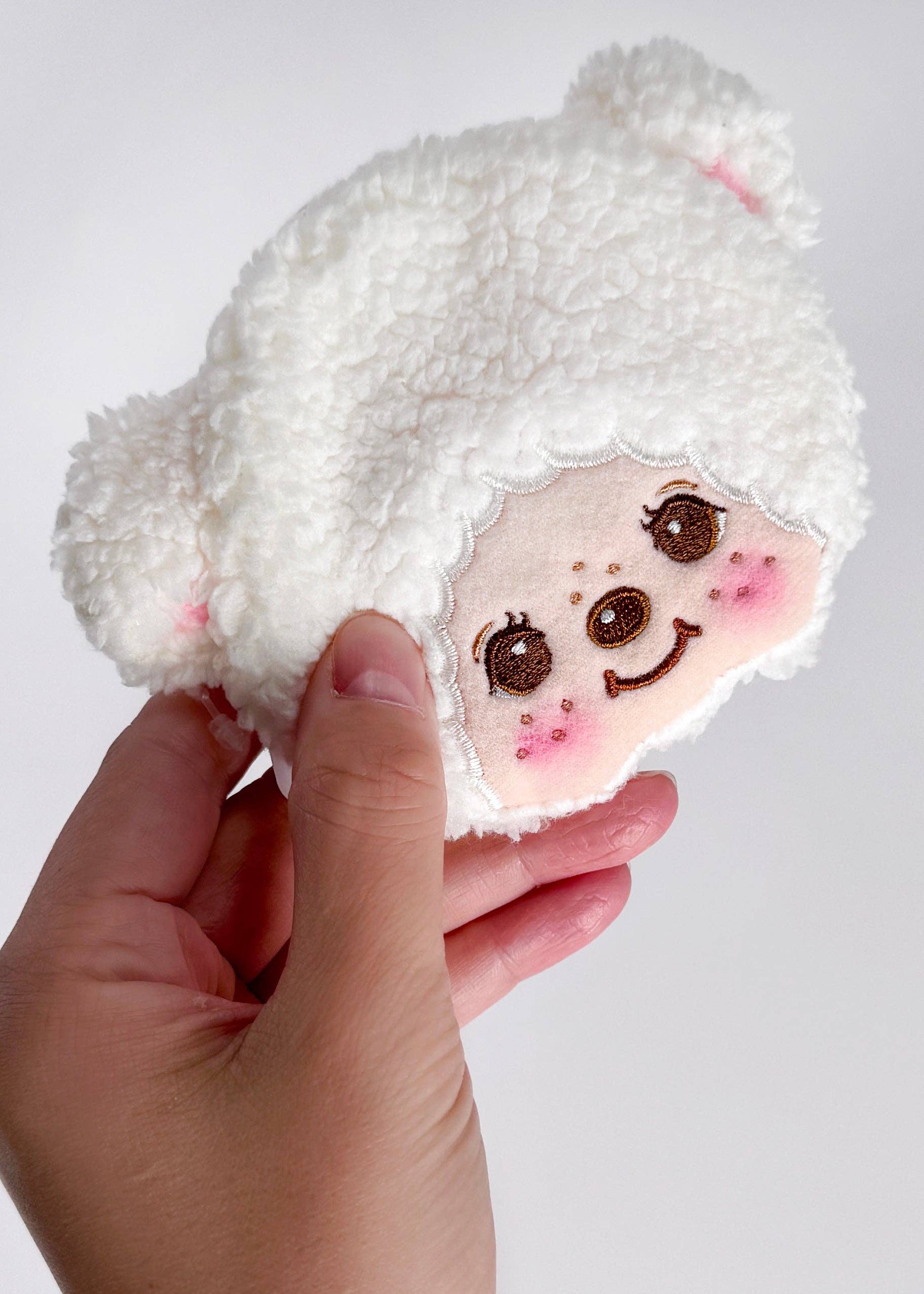 Monchhichi Cham Cham Bear Face Plush Coin Bag - Image 2