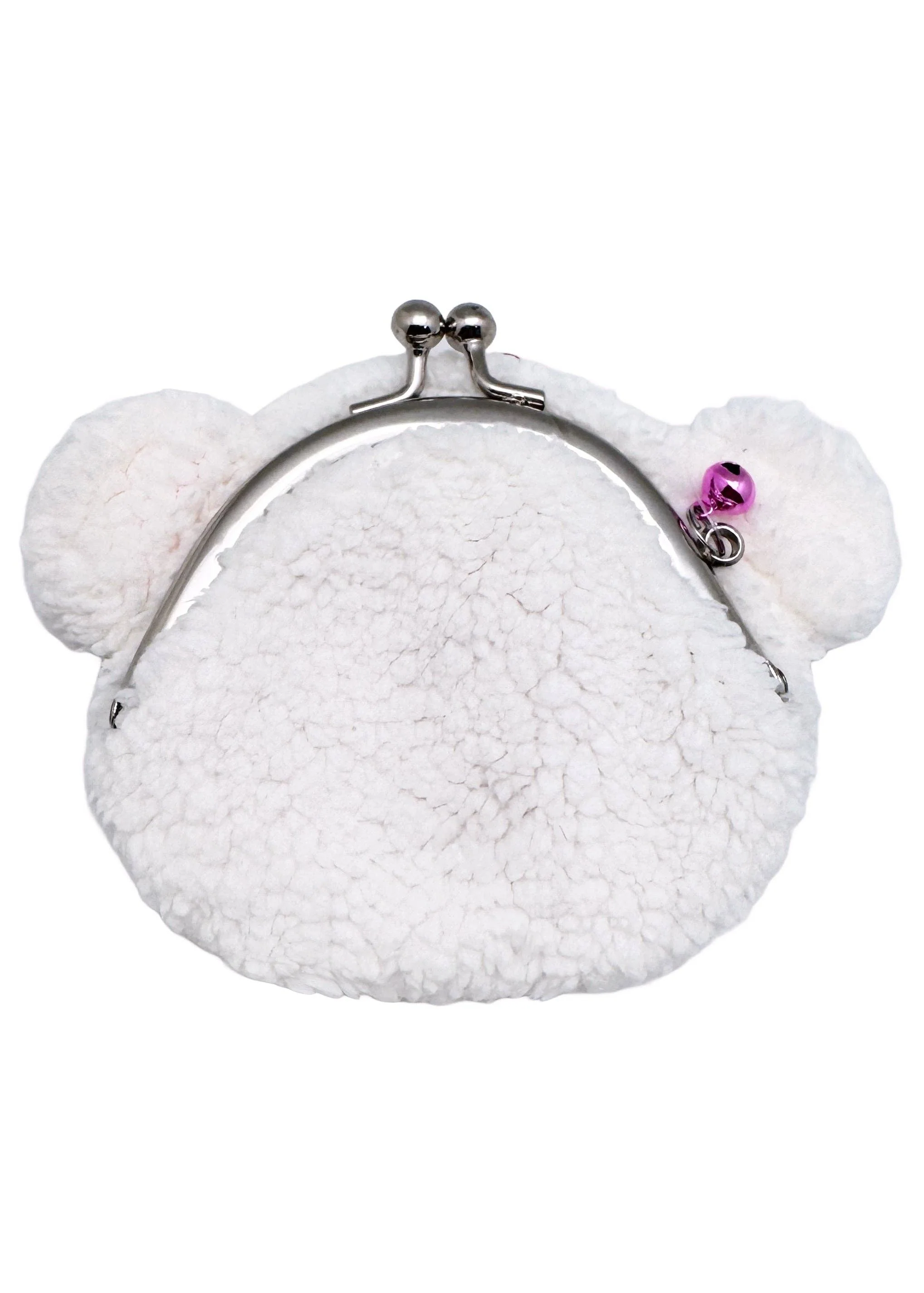 Monchhichi Cham Cham Bear Face Plush Coin Bag - Image 3