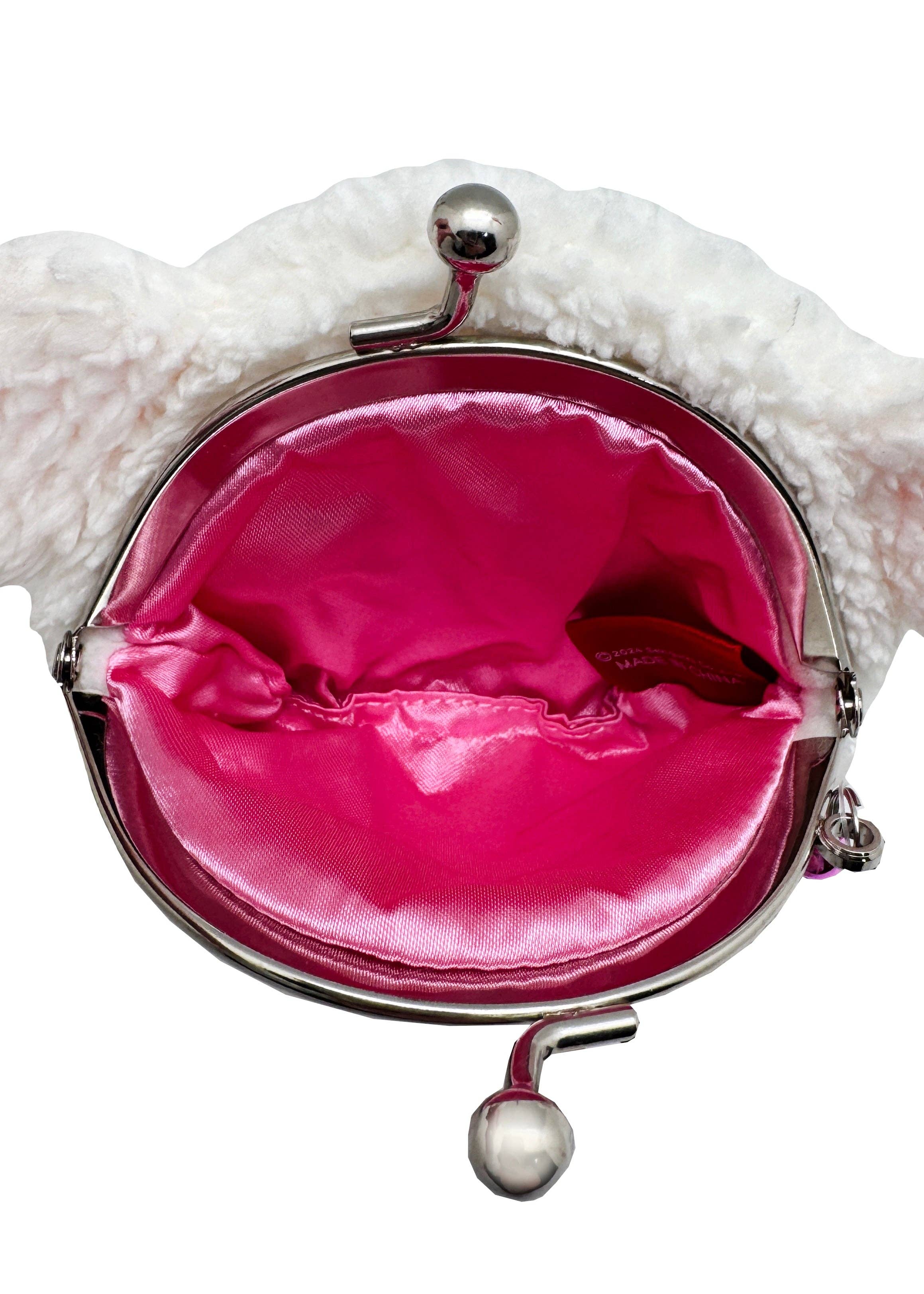 Monchhichi Cham Cham Bear Face Plush Coin Bag - Image 4