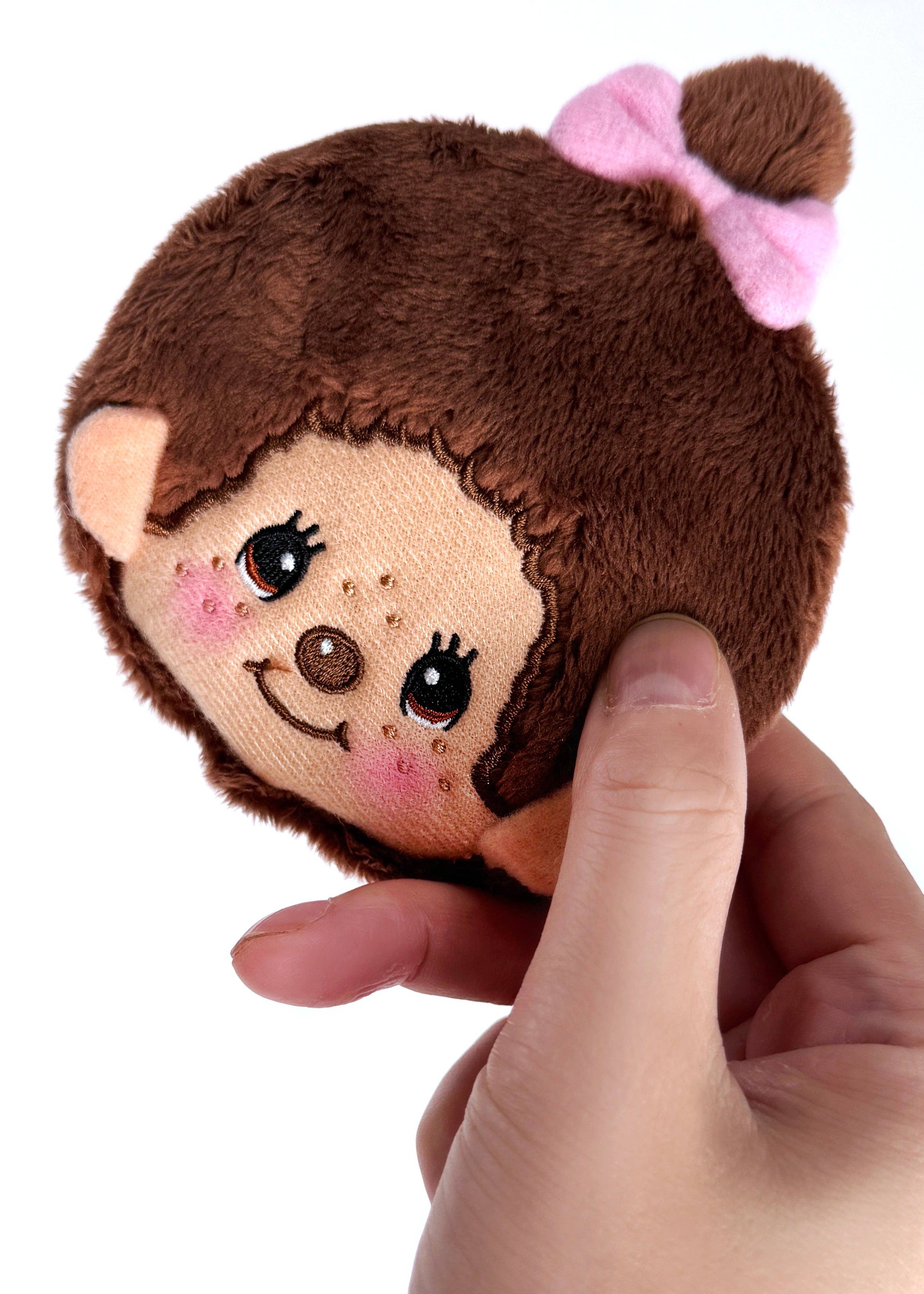 Monchhichi-Chan Face Plush Coin Bag - Image 2