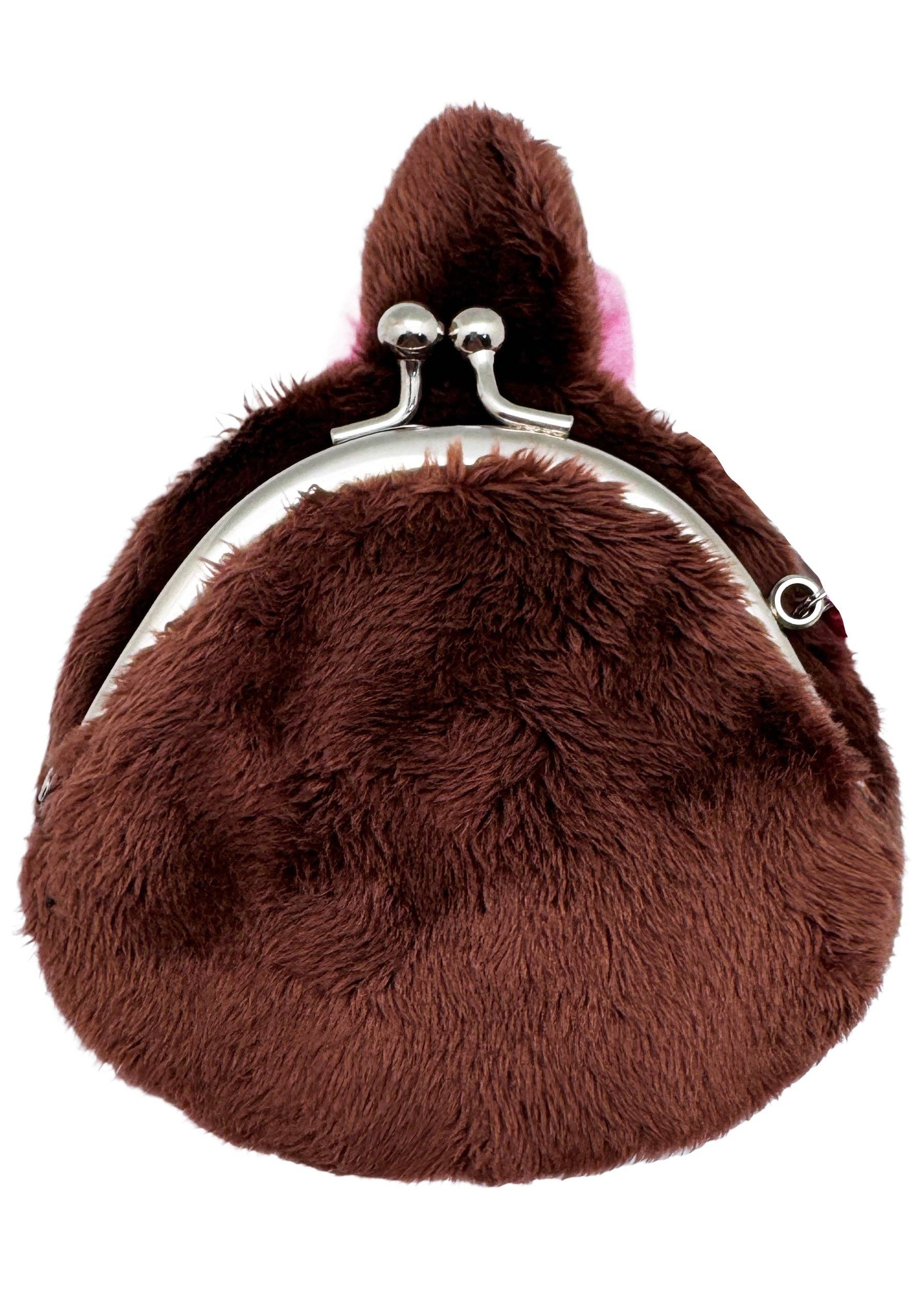 Monchhichi-Chan Face Plush Coin Bag - Image 3