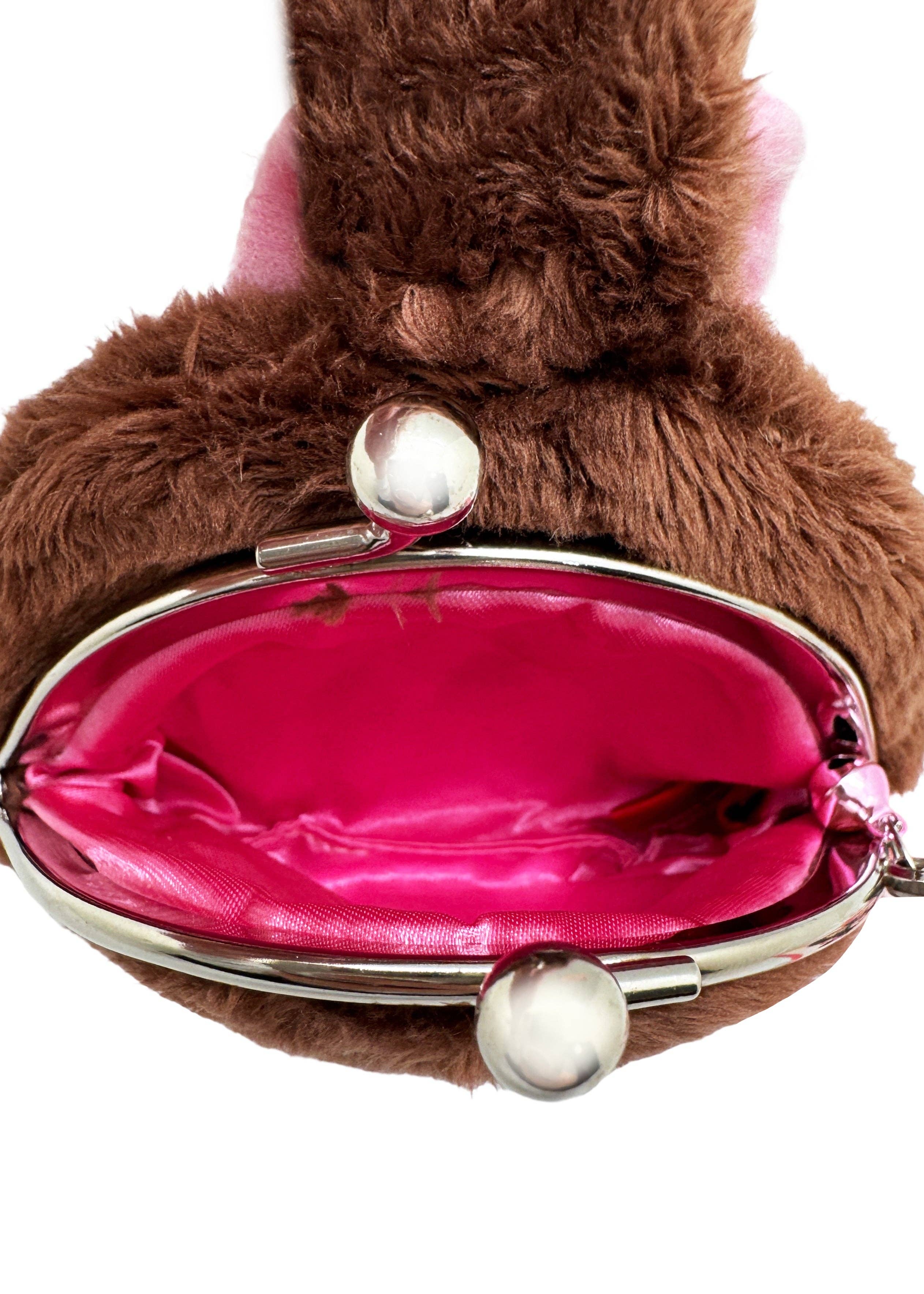 Monchhichi-Chan Face Plush Coin Bag - Image 4