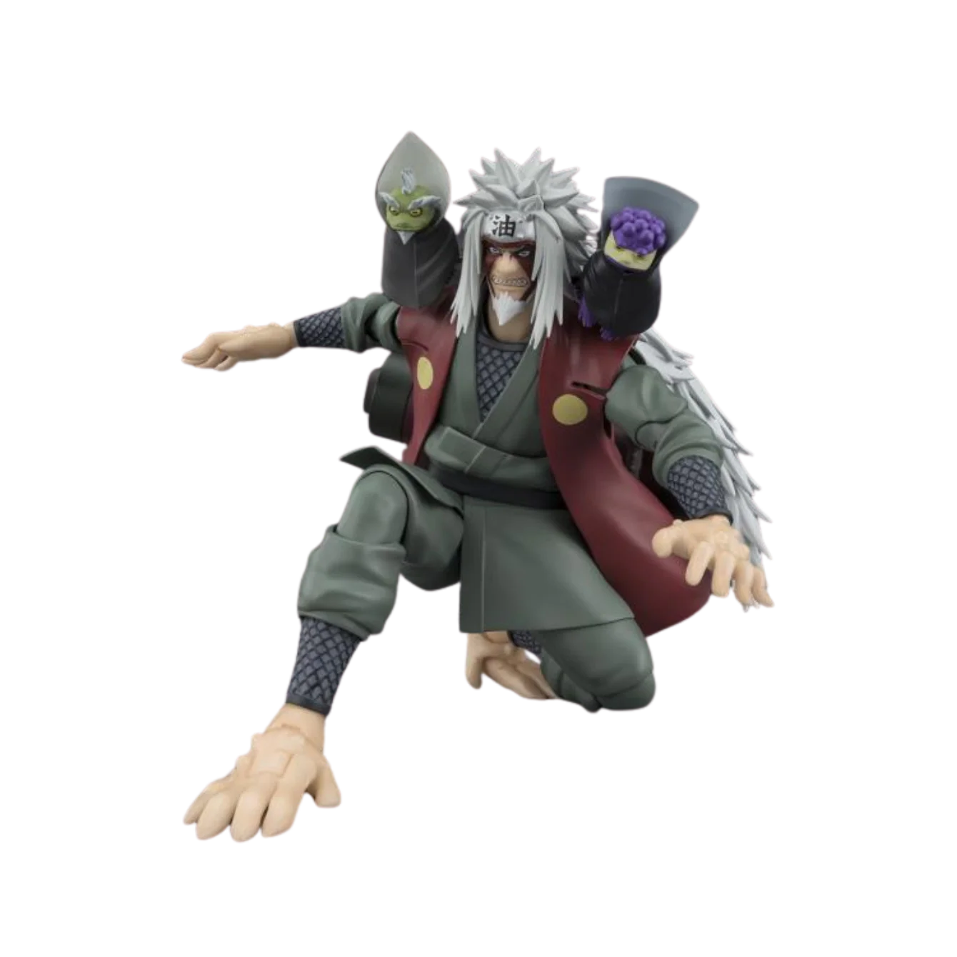 Naruto: Shippuden S.H.Figuarts Jiraiya -Hidden Leaf Heroic Master Sage- (Sage Mode Set) Action Figure - Image 3