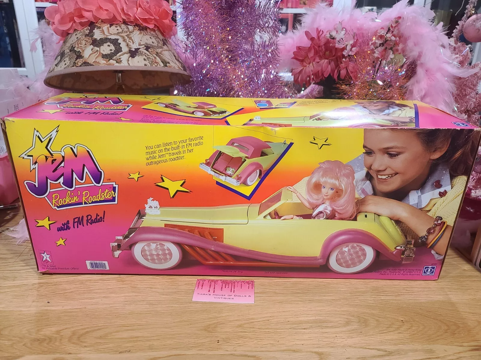 NEW! 1986 JEM & THE HOLOGRAMS ROCKIN ROADSTER CAR W/FM RADIO! - Image 2