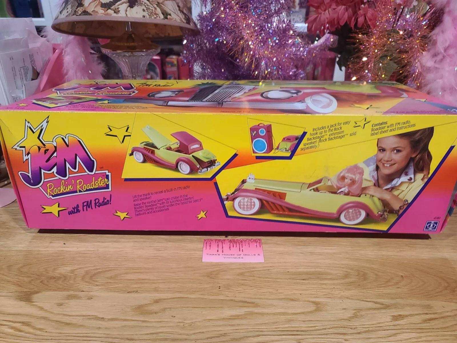 NEW! 1986 JEM & THE HOLOGRAMS ROCKIN ROADSTER CAR W/FM RADIO! - Image 3