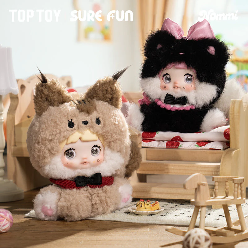 Nommi Sitting Zoo Series Vinyl Plush Doll Keychain Blind Box - Image 3