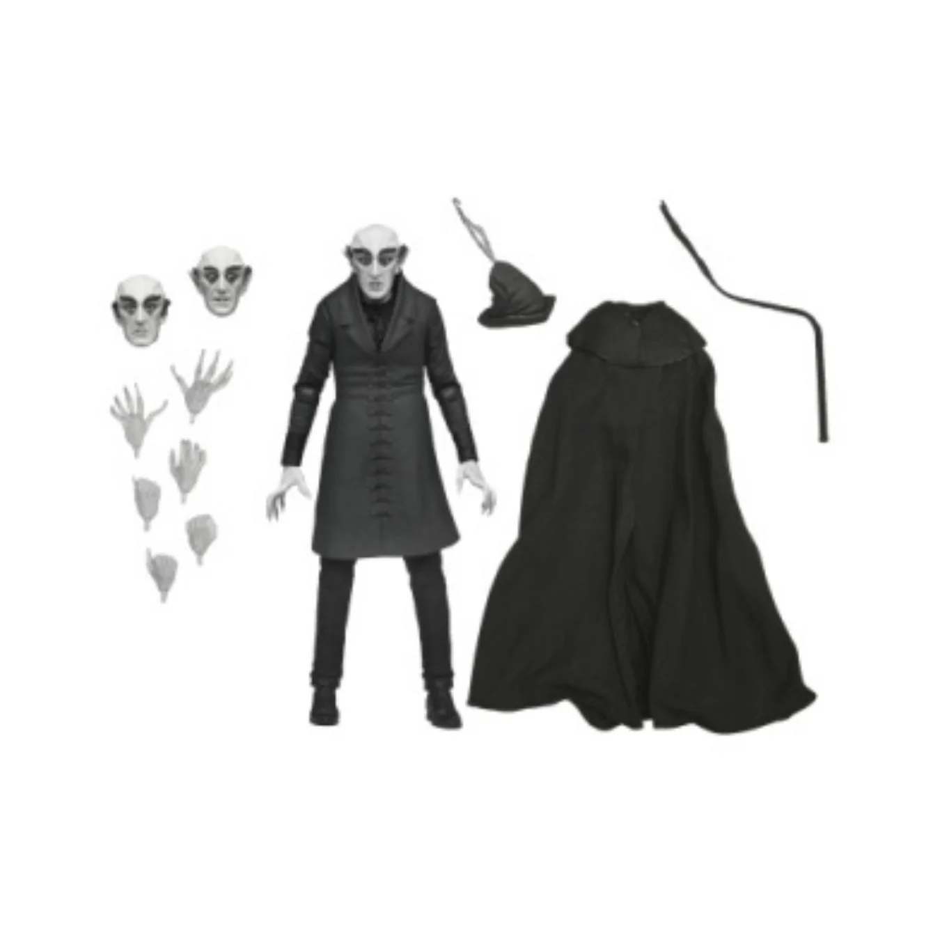 NOSFERATU- 7 IN SCALE ACTION FIGURE - ULTIMATE COUNT ORLOK (B&W) - Image 2