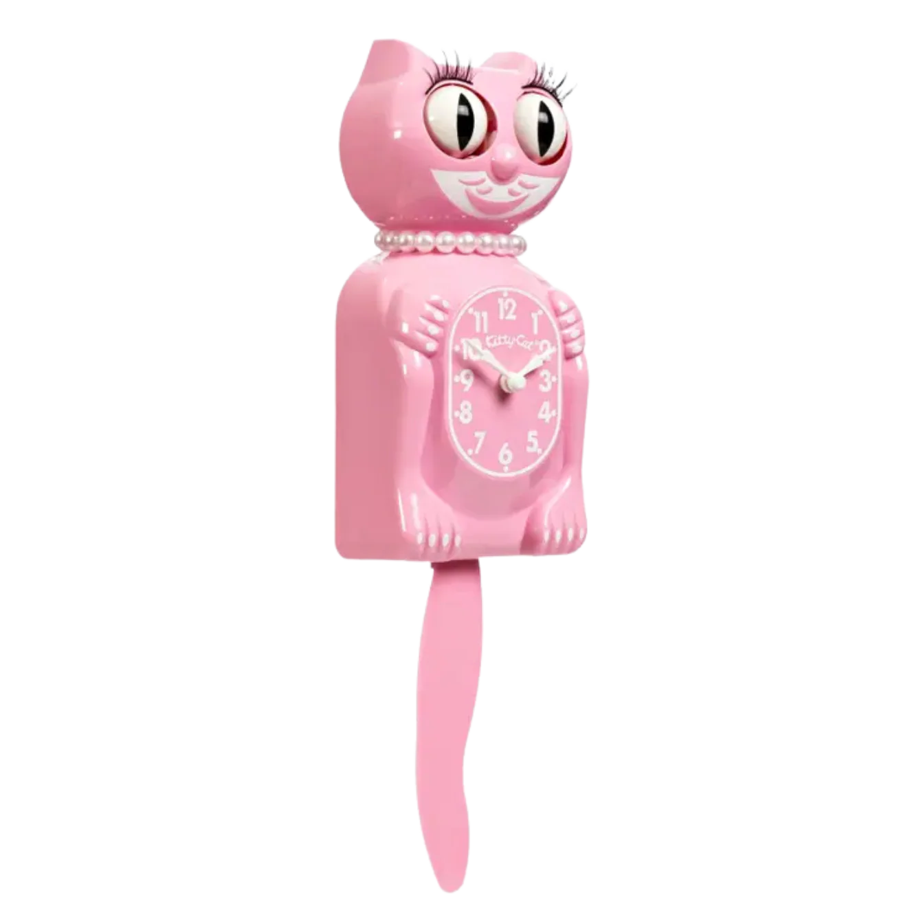 Pink Satin Miss Kitty-Cat Klock - Image 2