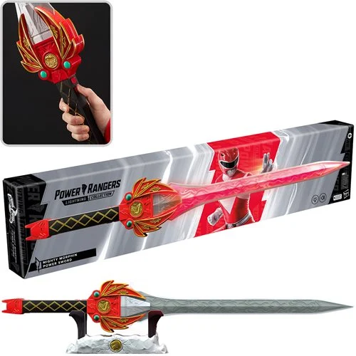 Power Rangers Lightning Collection Mighty Morphin Red Ranger Power Sword Prop Replica - Image 2